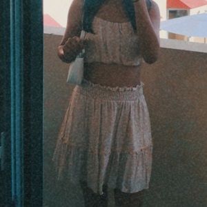 2 piece skirt outfit